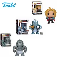 Funko POP Alchemist EDWARD ELRIC 391# ALPHONSE ELRIC 392# 452# Toy Figures Collection Vinyl Figure 10cm PVC Model Doll Toys