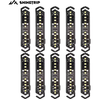 ShineTrip 10pcs Wind Rope Light Tactical Wind Rope Buckle Light Tent String Lamp Tent Warning Lights Atmosphere Decoration