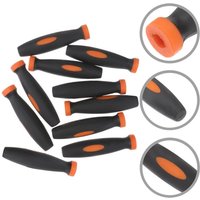 10 Pcs Rubber Files Handles Files Supplies 2Inch 4mm Hole Diameter Rubber File Handle Quickly Installed Handle
