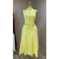 Summer 2026 Resort Style Stand Collar Sleeveless Lace-Trimmed Long Dress - Fashionable Evening Gown-GZXX785