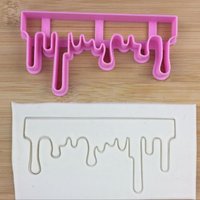 Cake Decoration Rim PLA Cutter Water Drop Melt Shape Stamp Cake Mould Tools Fondant Baking