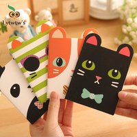 4 Pieces Lytwtw's Mini Cute Kawaii Journal Diary Notebook Lined Paper Notepad Kids Stationery School Office Supplies Gift