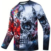 2026 Summer Downhill Suit Long Sleeved T-shirt Men's Quick Drying Breathable Mountain Bike Riding Suit Off-road Motorcycle