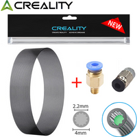 Creality Upgraded 1/2/5M Low-Resistance PTFE Tube-Star-Shaped Channel High Temp 260°C with PC4-M6&M10 fittings,for FDM 3D Prin
