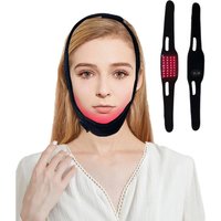 New Arrival Factory Wholesale Wireless 660 nm&850 nm Infrared Beauty Equipment Face Pad LED Red Light Therapy Chin Belt