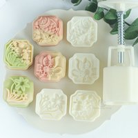 Window edge flower koi fish flower mung bean cake mold Mid-Autumn Festival carp daffodil lotus moon cake mold Chinese yam