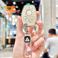 Auto Remote Shell Holder Soft TPU Car Key Cover Case Keychain Accessories For Mercedes Benz CLS CLA GL R SLK AMG A B C S Class