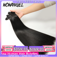 30 pouces cheveux bruts vierges non transformés 100% Extensions de cheveux humains os droit 1/3/4 pièces paquets de cheveux humains brésilien Double trame