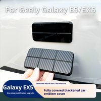 For Geely Galaxy E5 /EX5 Car Emblem Blackening Modification Accessory Black Warrior Decor Steering Wheel Emblem Front Car Emblem