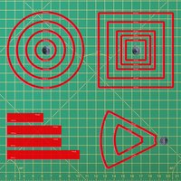 Area of Effect Spell Templates Set of 15 (Included Cube, Cone, Circle, and Line) Acrylic AOE Damage Marker Tabtop RPG Gaming