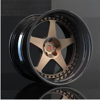 Custom Carbon Fiber 5x114.3 5x112 5x120 2 Piece Deep Concave Multiple Spokes Forged Alloy Car Wheel Rim 18 19 20 21 22 24 Inch