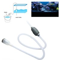Aquarium Tank Vacuum Siphon Gravel Cleaner Pump Water Change Safe for Fish.