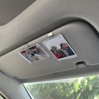 1pc Magnetic Car Visor Photo Clip - Holds Wallet-Sized Photos, Perfect Car Decor & Gift for Couples, Valentine’s Day