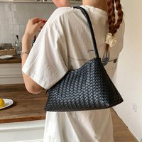 Handbag for women, knitted bag, textured shoulder bag, versatile large-capacity casual bag, single-shoulder bag