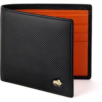 BISON DENIM High Quality Carbon Fiber Men Wallet RFID Blocking Card Holder Short Wallet Best Gift Boyfriend Husband Father Purse