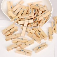 10-80PCs mini natural wooden clips photo clips clothespin DIY wedding party wooden clip clips pegs dropshipping
