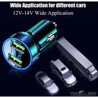 USB PD Auto Charger 120W QC3.0 Phone Charger Fast Charging For iPhone Cigarette Lighter Adapter Pressure measuring Car Charger