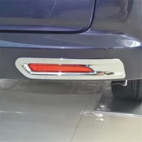WELKINRY For Honda Odyssey RC1 5th Generation Pre-Facelift 2013-2017 ABS Chrome Car Tail Rear Fog Lamp Light Cover Trim