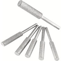 10Pcs Diamond Chain Saw Sharpener Kit, Ti-Coated Wheel for Stone/Jade/Glass/Metal. No Power Needed. Mini Multitool Desk