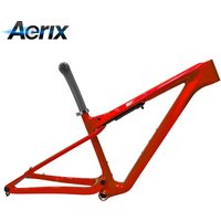 AliExpress Aerix T1100 Full Suspension Carbon 29er XC MTB Frame Boost 148x12mm Thru Axle BSA 73mm Disc Brake with 215x35mm Shock Max 2.4