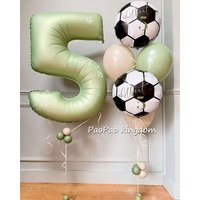 Soccer Theme Birthday Party Balloon with Football Foil Balloons for Boys Kids Sport Theme Birthday Party Decorations Supplies