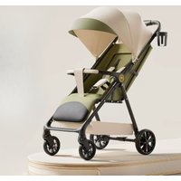 Bi-directional High Landscape Baby Strollers Can Sit or Lie Four Wheel Shock Absorber Stroller for Newborns Foldable Baby Pram