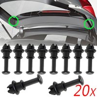 20/2PCS Car Retainer Clips Black Vehicle Trunk Luggage Rack Hook Pivot Fastener Buckle Interior Trim Card Door Liner Fixed Clamp