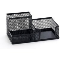 NEW Desk Stationery Organizer Creative Metal Pen Holder Pencil File Storage Rack 3 Grid Storage Box Office Accessories