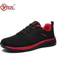YRZL Sneakers Men Running Shoes Lightweight Sport Shoes Classical Mesh Breathable Casual Shoes Fashion Man Sneakers
