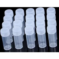 5ml Plastic Bottle Sample Jar 5g Small Barrel Vials Medicine Pill Liquid Powder Capsule Storage Container Packing Bottles