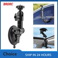 BRDRC Car Glass Suction Cup For DJI Pocket 3/Gopro Hero12 11 10 9/Insta 360/Action Camera Phone Adjustable Stable Mount Holder