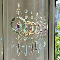 23/5000 Sunlight Catcher, Light and Shadow Wind Chime Pendant, Crystal Sun Catcher, Window and Balcony Decorative Item