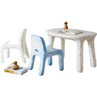 Confetti table and chair set cute children's furniture environmentally friendly plastic set