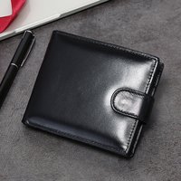 2026 New Men's Genuine Leather Wallet Top Layer Cowhide Short Horizontal Wallet Coin Pocket Card Holder