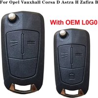 For Opel Vauxhall Corsa D Astra H Zafira B 2004 2005 2006 2007 2008 2013 Original LOGO Flip Remote Car Key Shell Case