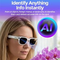 2 in 1 AI Smart Glasses AIMB-S1 Real-time Translation Smart AI Glasses Anti-Blue Light Bluetooth Audio Smart Video Glasses