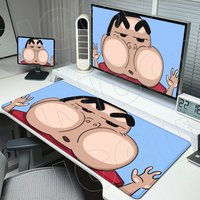 XXL Anime Lovely C-Crayon Shin-chan 900X400mm Mouse pad Kawaii Cute Cartoon Rug Gaming Table Laptop Computer Keyboard Desk Mat