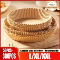 Square&Round&Rectangle Disposable Baking Paper Hot Air Fryer Paper Airfryer Cooking Baking Reusable Oven Food Waxed Paper Foil