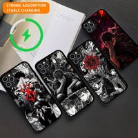 Japanese Berserk Comics Anime Magnetic For Magsafe Wireless Charge Phone Case For IPhone 17 Air 16 15 Plus 14 13 12 11 Pro Max