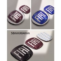 Fiat 500 Car Logo Hood Rear Trunk Badge Emblem Car Front Hood Emblem Bonnet Logo Rear Logo 64/85/90/95/100/120mm