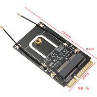1pc M.2 NGFF To Mini PCI-E (PCIe+USB) Adapter For M.2 Wifi Bluetooth Wireless Wlan Card Intel AX200 9260 8265 8260 For Laptop