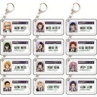 My Hero Academia 6cm Acrylic Keychains UA High School ID Card Style Anime Collectible Bag Pendant Car Key Accessory Fan Gift