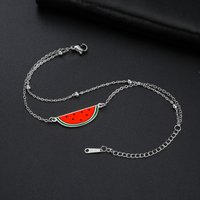 Cazador Watermelon Women's Bracelet Stainless Steel Jewelry Double Chains Beads Hand Bracelet Mother's Day Gift 2026
