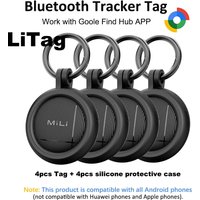 Smart Bluetooth Tags Compatible with Google Find Hub App Android (only) Item Locator Tracker Tags for Suitcases/Luggages