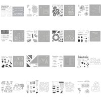 Clearance Sale Holiday Christmas Birthday Ballon Blossom Cutting Die Clear Stamps Scrapbooking for Paper Making Frame Card Craft