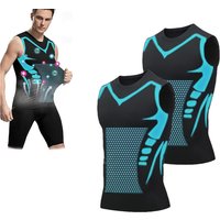 Men's shoulder quick drying vest, sports tight fitting vest super elastic breathable sweat absorbing, running, fitness training