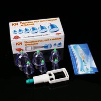 6pcs Vacuum Cupping Sets with Pumping Gun Suction Cups Back Massage Body Cup Air Cupping Jars for Suction Moisture Absorption