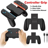 Handle Grip for Switch 2 Joy-Con Controller Charger/Bracket with USB-C Cable and Charge Indicator ABS Gamepad Support Bracket