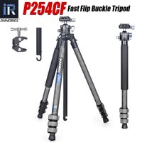 INNOREL P254CF Carbon Fiber Tripod Fast/Quick Release Flip Lock for DSLR Camera With Special-Shaped Center Column Max Load 12kg