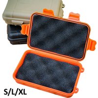 S/L/XL Größe Outdoor Kunststoff Wasserdicht Versiegelt Überleben Box Container Camping Outdoor Reise Lagerung Box Angelgerät Tasche
